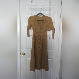 Dress, XS, Mustard Yellow